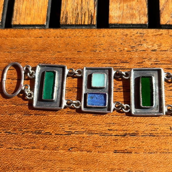 Lot of sterling silver bracelet and ring vintage - Picture 3 of 6